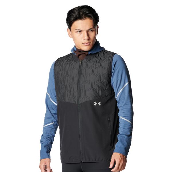 公式 アンダーアーマー UNDER ARMOUR メンズ UAパフォーマンス インサレーション ベスト Run ジャケット アウター ウインドブレーカー 陸上 マラソン 6007446