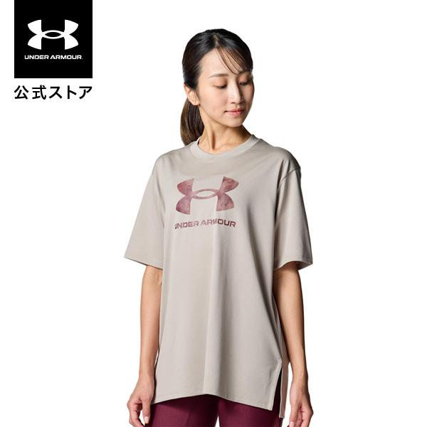 【30％OFF】公式 アンダーアーマー UNDER ARMOUR ウィメンズ UAテック オーバーサイズド ビッグロゴ Tシャツ Train Tシャツ 半袖  6007702