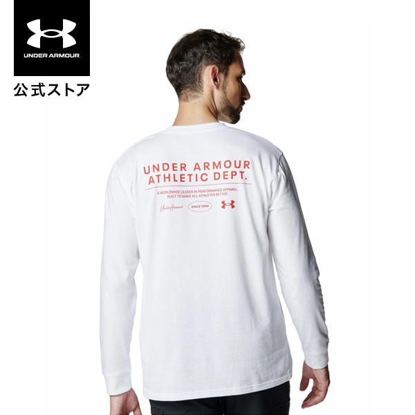 【30％OFF】公式 アンダーアーマー UNDER ARMOUR メンズ UAヘビーウエイト ロゴ グラフィック ロングスリーブ Tシャツ Sportstyle Tシャツ 長袖 6007833