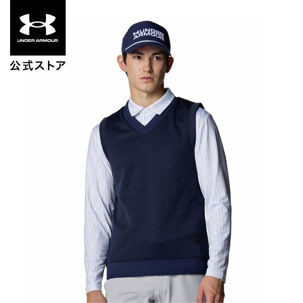 【30％OFF】公式 アンダーアーマー UNDER ARMOUR メンズ UAドライブ ストーム セーターフリース ベスト Golf ニット セーター ゴルフ 6007928