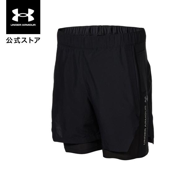 ☆アンダーアーマー 切り放し加工 ロゴ プリント ハーフパンツ ショーツ 短パン UNDER ARMOUR（アンダーアーマー） 【30％OFF】公式 メンズ UAアン