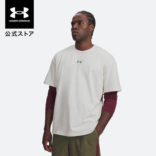 公式 アンダーアーマー UNDER ARMOUR  UAヘビーウエイト メタルロゴ ショートスリーブ Tシャツ 6013618