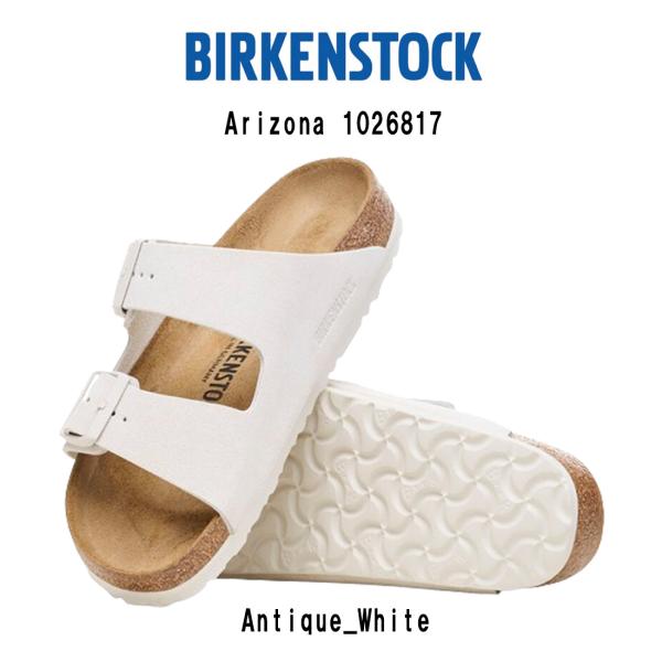(SALE)BIRKENSTOCK(ビルケンシュトック)サンダル ストラップ Arizona Suede Leather アリゾナ スエード レザー ホワイト ユニセックス 1026817 Regular BIRKENSTOCK（ビルケンシュトック） (SALE)サンダル ストラップ