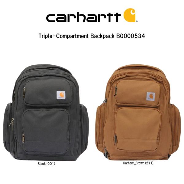 Carhartt トリプルコンパートメント バックパック 35L Amazon.com: Carhartt 35L Triple-Compartment Backpack, Durable Pack