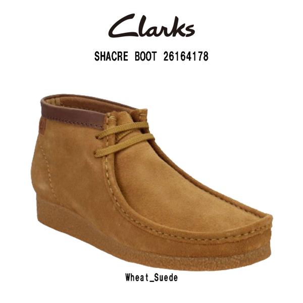 新品未使用!!Clarks shacre boot ベージュ スエード モカシン undieshop_cl41-26164178