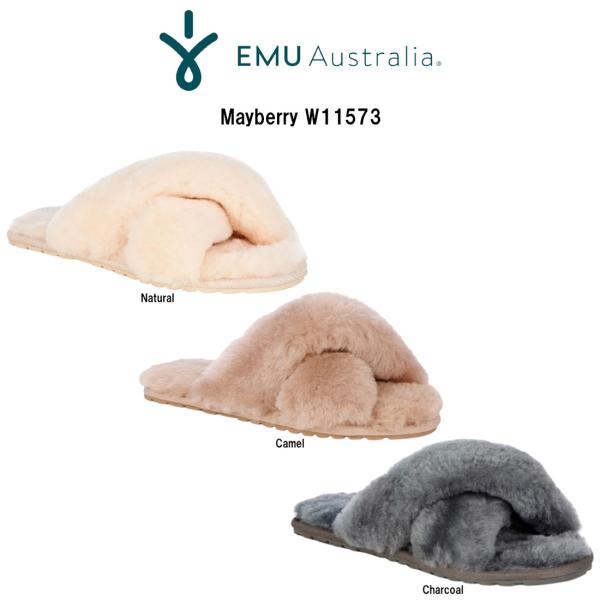 EMU Australia(エミュ オーストラリア)スリッパ サンダル シープスキン ふわふわ もこもこ 防寒 メイベリー シューズ レディース 靴 ギフト Mayberry W11573