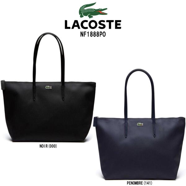 新品！LACOSTE ブラック トートバッグ LACOSTE ラコステ トートバッグ ミニトート メンズ NF2037PO ブラック