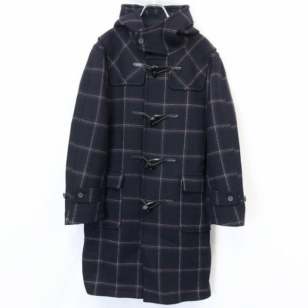 【現行美品】ユナイテッドアローズ　ロングダッフルコート　ウール100% 紺　S ロング ダッフルコート