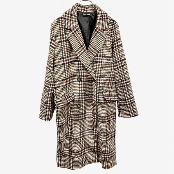 新品未使用Ralph LAUREN チェスターコート 38REG グレンチェック Ralph Lauren(ラルフローレン)ウールグレンチェック柄コート (Ralph