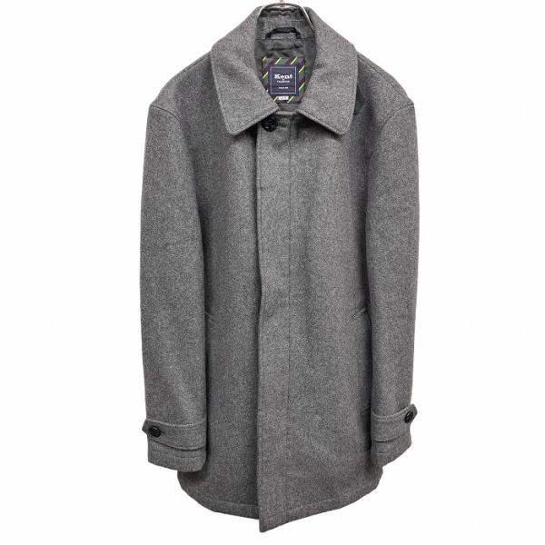 Kent IN TRADITION メルトン ステンカラーコート ボタン×ジップ留め 襟