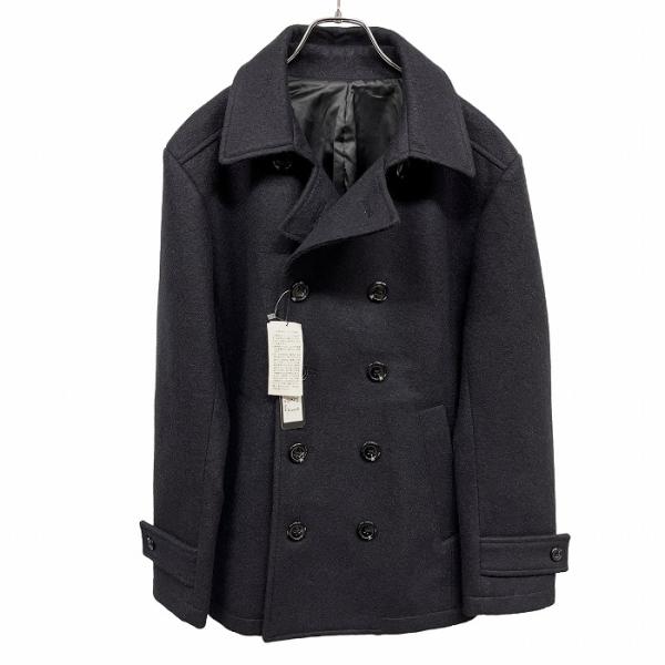 新品】V-MEN メルトン ピーコート Pコート ダブル 総裏地 無地 長袖