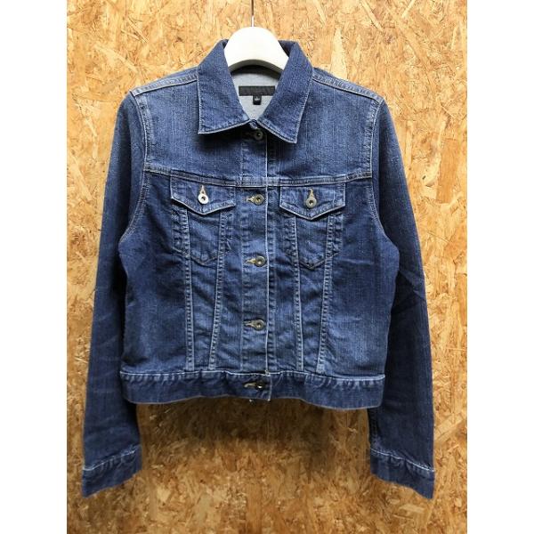 UNIQLO ユニクロ L レディース デニムジャケット トラッカージャケット 無地 長袖 両胸ポケット ボタン留め 綿×ポリウレタン ブルー 青 :BL02260:Undo Rowa ヤフー店 通販 UNIQLO デニムジャケット 紺色 長袖 Gジャン 羽織り L
