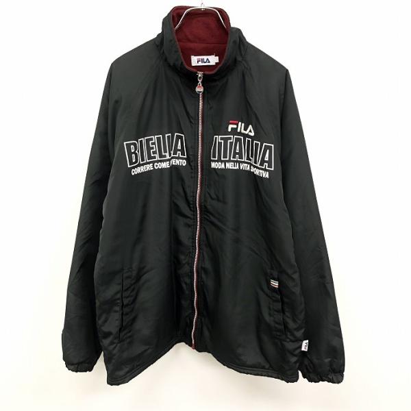 FILAステイブルコラボブルゾン FILA フィラ ジップアップ ブルゾン ジャケット フリース裏地