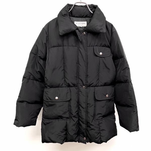 ヴァンドゥーオクトーブル 22 OCTOBRE ステンカラー ダウンコート 無地