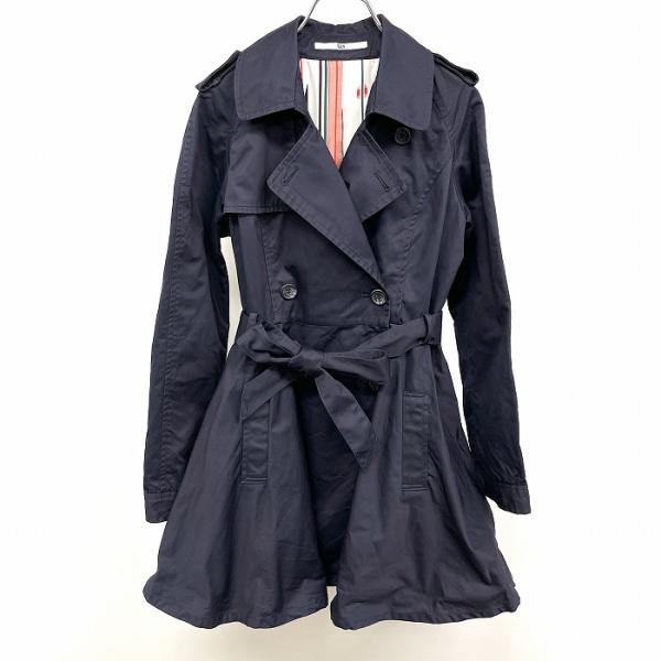 SLY スライ トレンチコート 長袖 ネイティブ柄裏地 ボタン留め