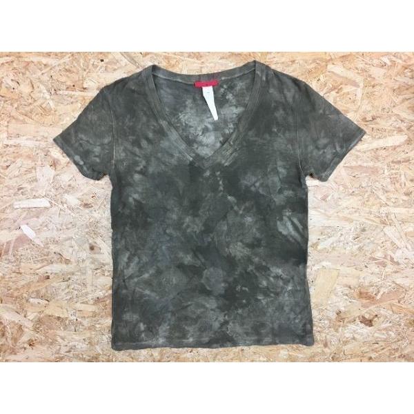 しまむら Mサイズ メンズ カットソー Tシャツ Vネック タイダイ 鹿の子 ボックスカット 半袖 ショートスリーブ ヘザーグリーン 杢緑 Cs Undo Rowa ヤフー店 通販 Yahoo ショッピング