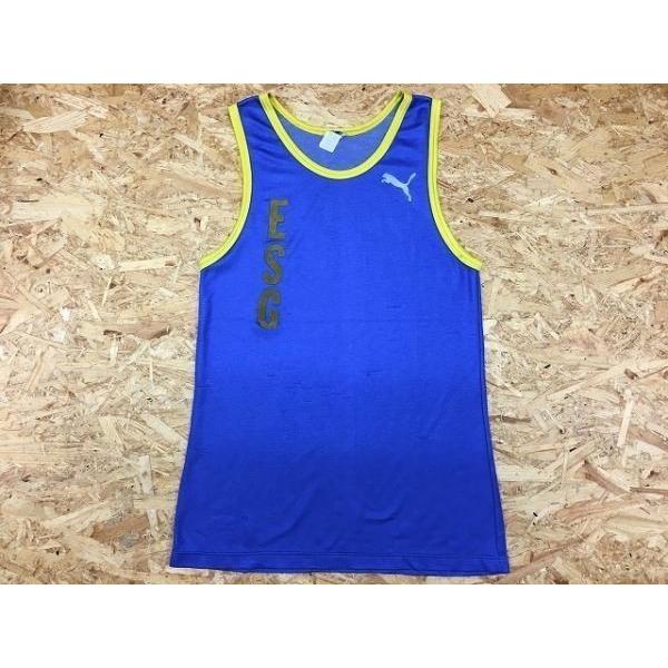 Puma プーマ メンズ タンクトップ ノースリーブ Uネック ロゴ 両面に英字フロッキープリント カットソー ブルー イエロー 青 黄 Cs Undo Rowa ヤフー店 通販 Yahoo ショッピング