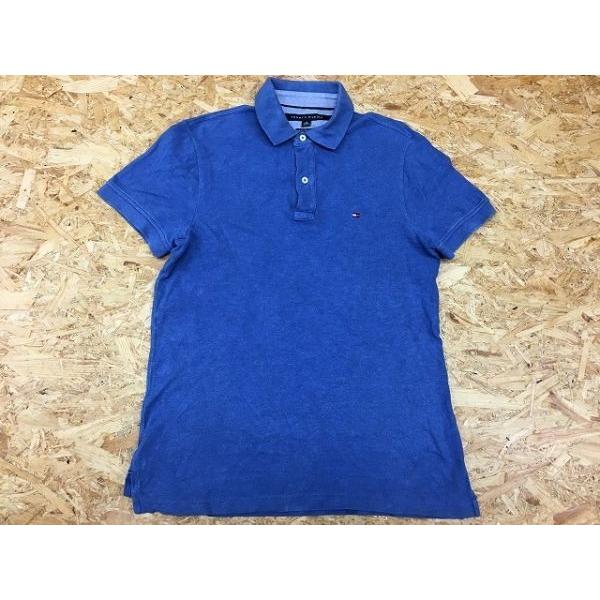Tommy Hilfiger トミーヒルフィガー Xsサイズ メンズ ポロシャツ ワンポイントロゴ刺繍 半袖 カットソー 裾にスリット ブルー 青 Cs Undo Rowa ヤフー店 通販 Yahoo ショッピング