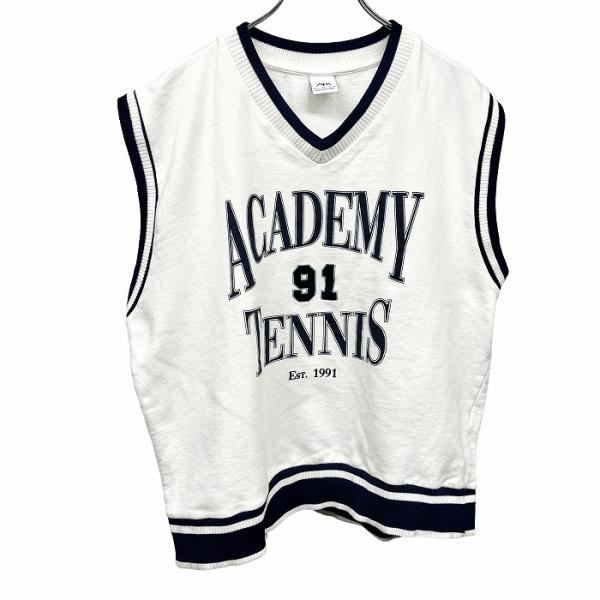 ZARA（ザラ） スウェットシャツ ノースリーブカットソー 裏毛 Vネック