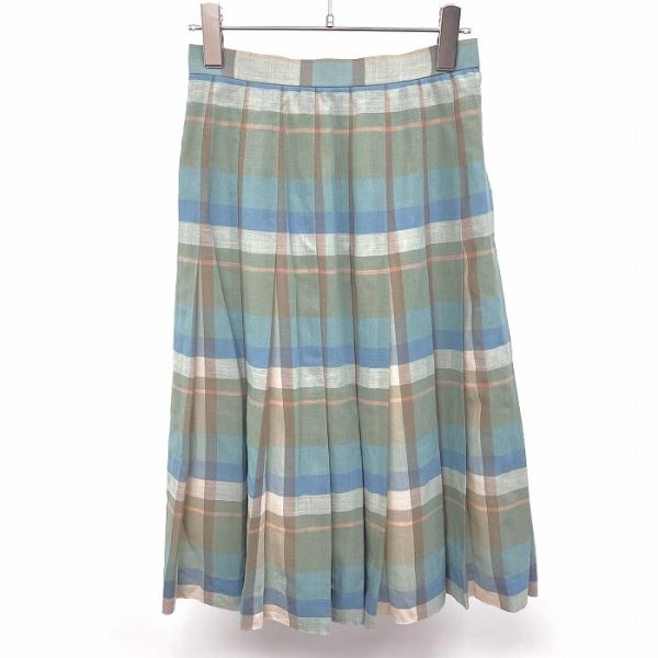 DAKS ENGLAND ダックス 63-90 レディース 薄手 チェックスカート 