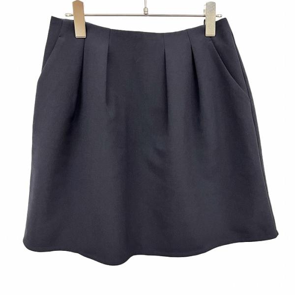 組曲（KUMIKYOKU） クミキョク ひざ丈 スカート 無地 裏地付き