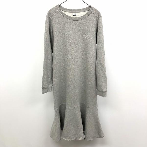 Buddy Lee バディ リー M レディース マタニティ スウェットワンピース 裏起毛 両サイドにファスナータイプの授乳スリット 綿100% 杢グレー