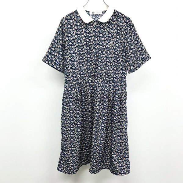 179/WG NICOLE CLUB 薄手 花柄ワンピース 裏地無し カンガルー