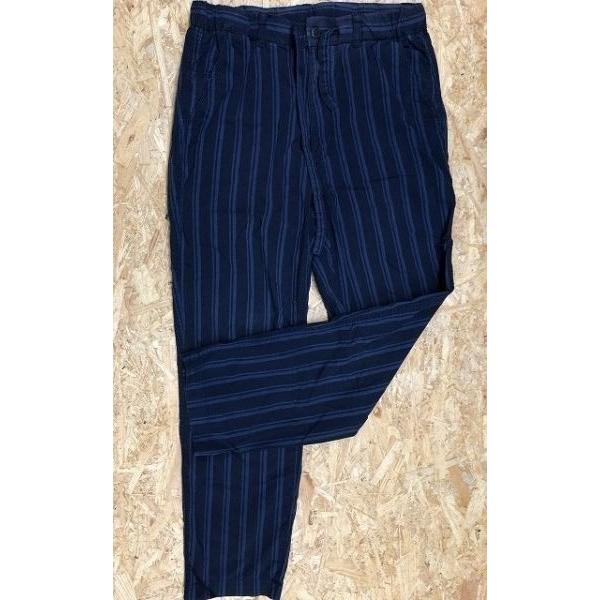 Global Work グローバルワーク Mサイズ メンズ パンツ ウエストゴム ストライプ柄 ロング 綿 ポリエステル ネイビー ブルー 紺 青 Pl01675 Undo Rowa ヤフー店 通販 Yahoo ショッピング