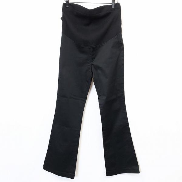 【新品】ANGELIEBE エンジェリーベ 11T レディース マタニティ パンツ ブーツカット ストレッチ ウエストにリブとゴム 綿×ポリウレタン 黒