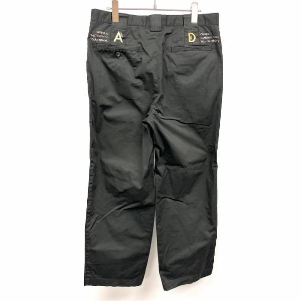 adabat（アダバット） ゴルフ ワイドパンツ 英字刺繍 2タック