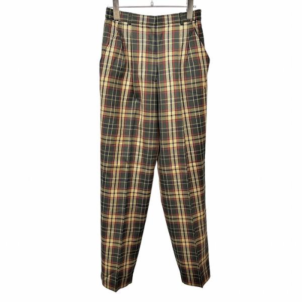 DAKS ダックス ゴルフ GOLF テーパード パンツ チェック 裏地付き