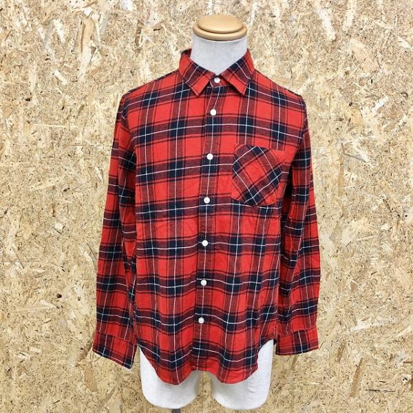 WEGO BROWNY ウィゴー ブラウニー M メンズ 起毛シャツ ソフトネル チェック柄 胸ポケット付き 長袖 綿100% レッド×ダークネイビー :SL03555:Undo Rowa ヤフー店 通販 WEGO ウィゴー 半袖 麻シャツ 大きめ M