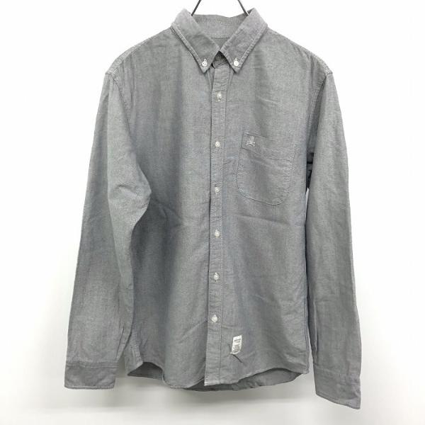 DESCENDANT ボタンダウン オックスフォードシャツ 長袖 3 青 刺繍 DESCENDANT ディセンダント 長袖シャツ オックスフォード KENNEDY'S