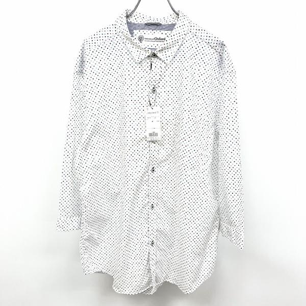 新品】University of Oxford - LL XL メンズ 若干薄手 7分袖シャツ 