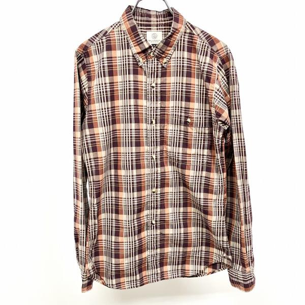 あややです(*^^*)UNITED ARROWS　チェック　ブラウン系 undo-rowa_sl05248