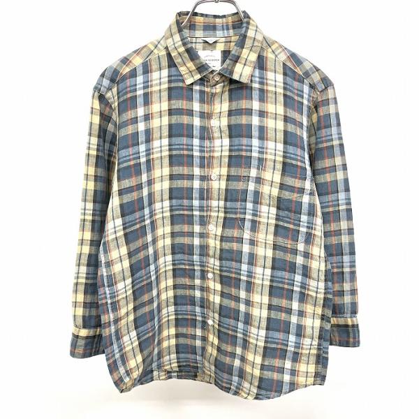 アーバンリサーチ URBAN RESEARCH シャツ チェック 7分袖 胸ポケット