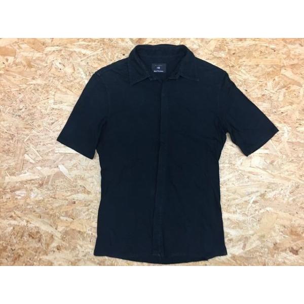 Nano Universe ナノユニバース Lサイズ メンズ カットソーシャツ フライフロント 無地 半袖 ショートスリーブ 黒 ブラック Ss Undo Rowa ヤフー店 通販 Yahoo ショッピング