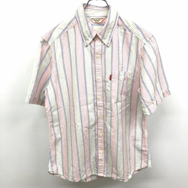 初期 LEVI'S red マルチカラーシャツ ポルトガル製 M ネクタイ付き 初期 LEVI'S red マルチカラーシャツ ポルトガル製 M ネクタイ