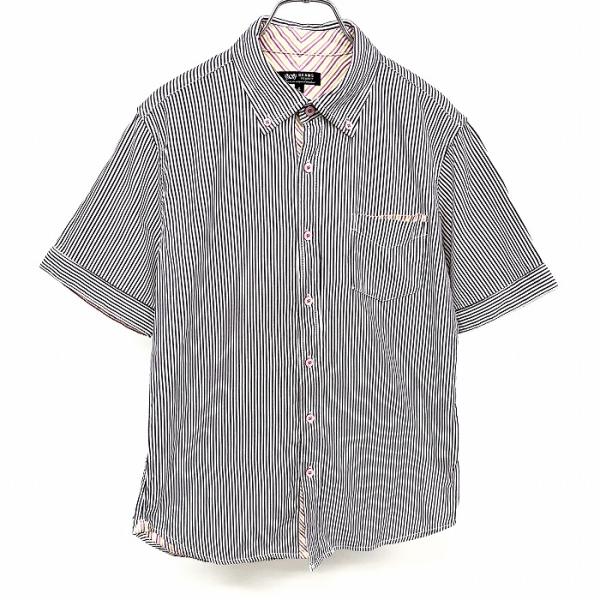 BEAMS HEART（ビームス ハート） シャツ 半袖 ストライプ 内側が