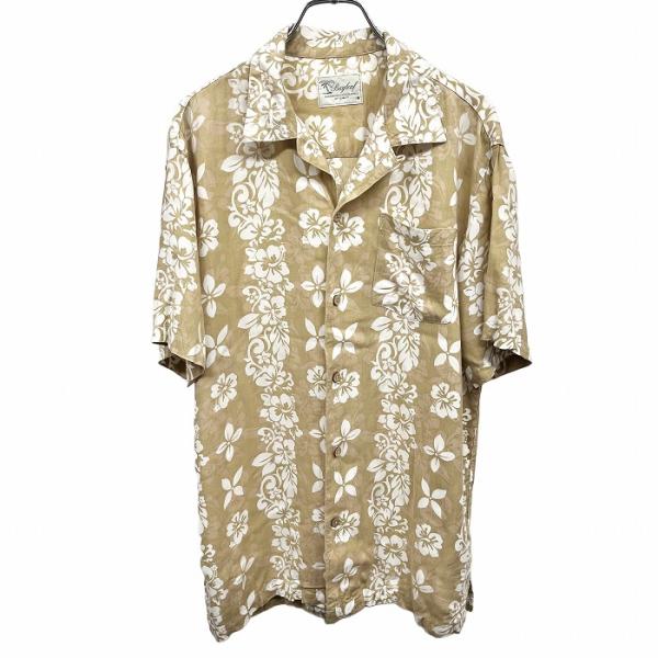 ベイリーフ BAYLEAF アロハシャツ 花柄 フラワー 半袖 胸ポケット
