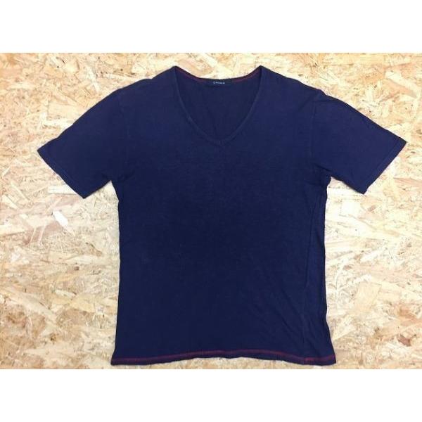 Rageblue レイジブルー サイズ不明 肩幅45cm メンズ Tシャツ 半袖 Vネック 無地 カットソー 裾に赤色ステッチ ヘザーネイビー 杢紺色 Ts006 Undo Rowa ヤフー店 通販 Yahoo ショッピング