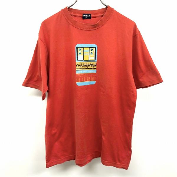 Uniqlo ユニクロ Mサイズ メンズ Tシャツ 半袖 プリント Urban Data Transfer グラフィック クルーネック カットソー レッド 赤 Ts Undo Rowa ヤフー店 通販 Yahoo ショッピング