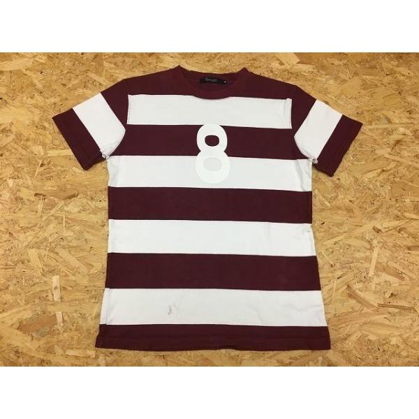 United Arrows Rhythm Of Life ユナイテッドアローズ M メンズ Tシャツ 半袖 丸首 ボーダー フロントプリント 数字 ワインレッド ホワイト Ts Undo Rowa ヤフー店 通販 Yahoo ショッピング