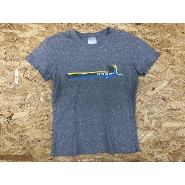 Nike ナイキ Lサイズ レディース Tシャツ 半袖 丸首 両面プリント Just Do It ロゴ カットソー 綿100 ヘザーグレー 杢灰色 Ts Undo Rowa ヤフー店 通販 Yahoo ショッピング
