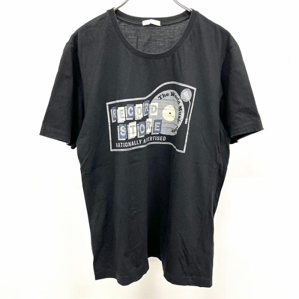 Gu ジーユー Lサイズ レディース メンズ Tシャツ 半袖 丸首 イラストプリント レコード 英字 カットソー 黒 グレー 紺 黄 Ts Undo Rowa ヤフー店 通販 Yahoo ショッピング