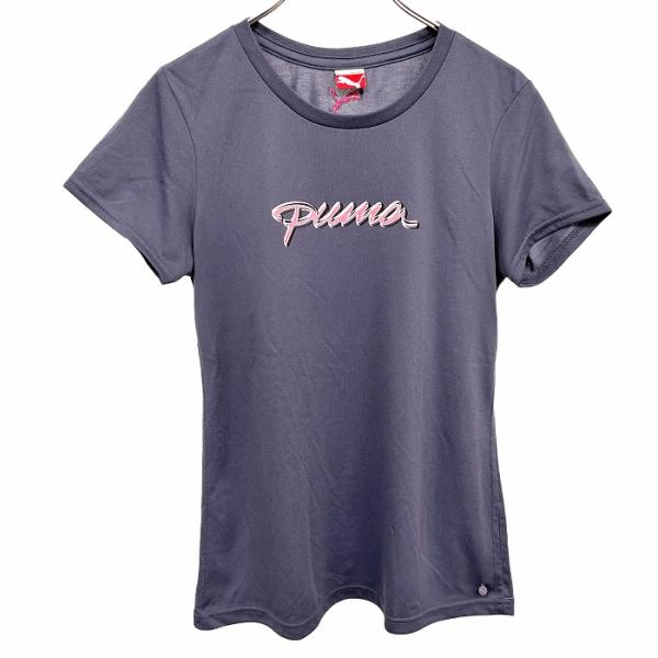 プーマ PUMA Tシャツ M ビッグロゴ 花柄 ストライプ プーマ PUMA Tシャツ M ビッグロゴ 花柄 ストライプ - メルカリ