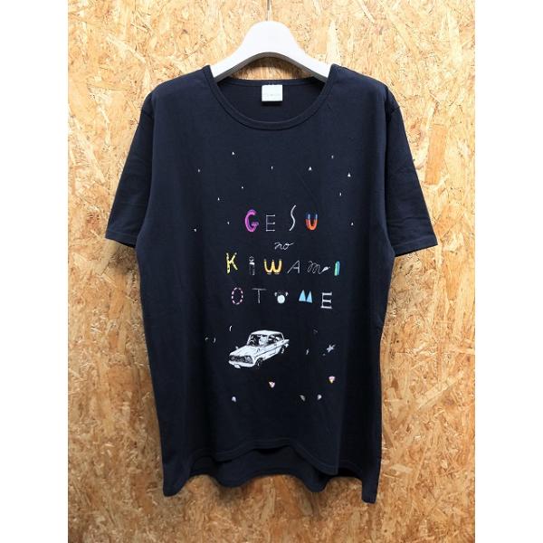 ゲスの極み乙女 ゲスのきわみおとめ レディース Tシャツ バンドt イラスト ラウンドネック 半袖 カットソー 綿 ポリ ネイビー Ts Undo Rowa ヤフー店 通販 Yahoo ショッピング