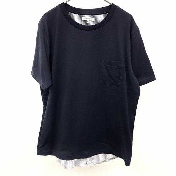 美品 サムライモータークラブ 半袖 ワークシャツ XL ネイビー バックプリント 美品 サムライモータークラブ 半袖 ワークシャツ XL ネイビー