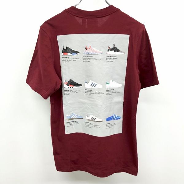adidas アディダス TREFOIL Tシャツ 背中にスニーカープリント