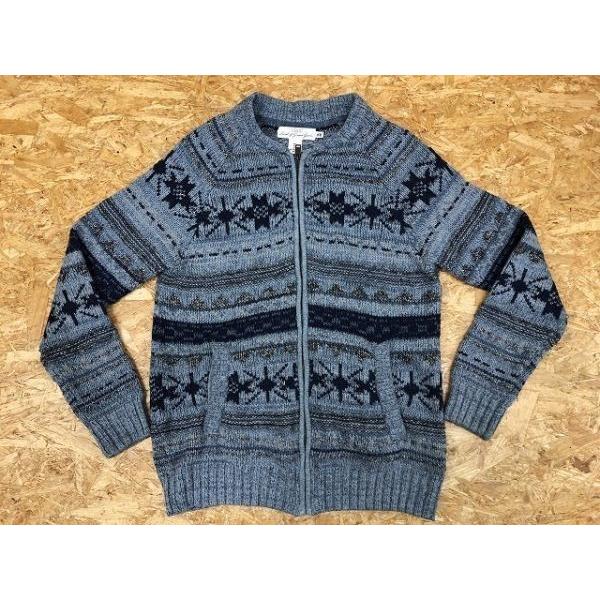 H M L O G G エイチアンドエム Lサイズ メンズ ニット ジップ